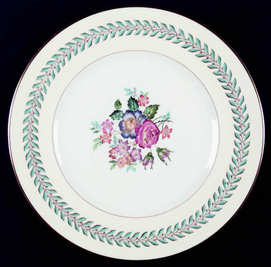 Woodstock (Gold Trim) Dinner Plate by Wedgwood-1