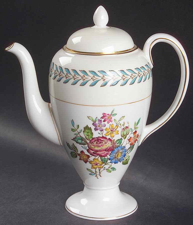Woodstock (Gold Trim) Mini Coffee Pot & Lid by Wedgwood-1