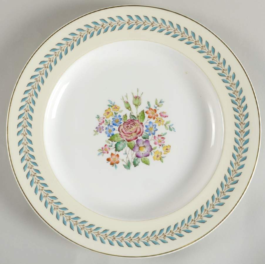 Woodstock (Gold Trim) 13" Chop Plate (Round Platter) by Wedgwood-1