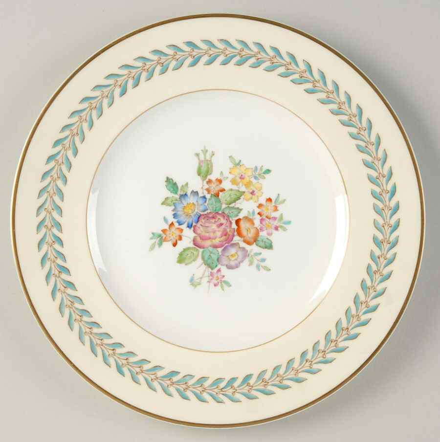 Woodstock (Gold Trim) Luncheon Plate by Wedgwood-1