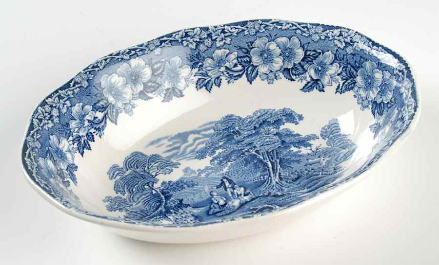 Woodland 9" Oval Vegetable Bowl by Wedgwood-1