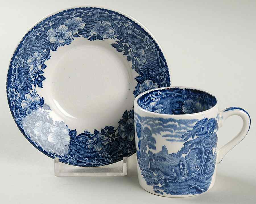 Woodland Bond Shape Demitasse Cup and Saucer Set by Wedgwood-1