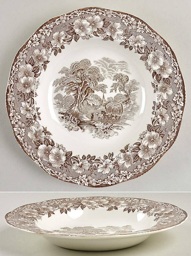 Woodland Brown Rim Soup Bowl by Wedgwood-1