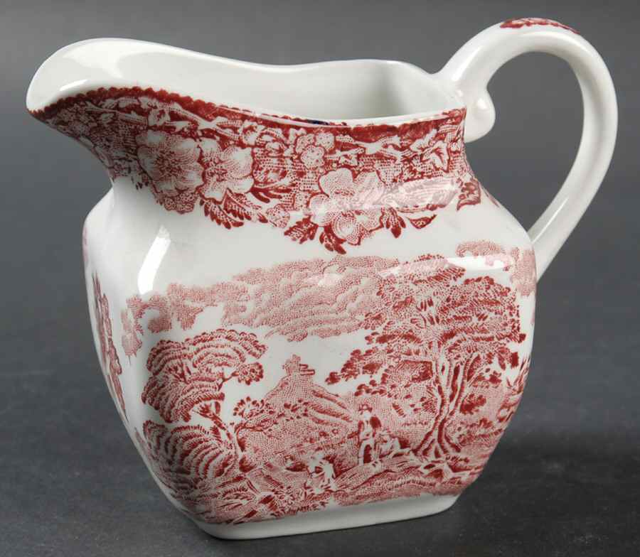 Woodland Pink (Unicorn Backstamp) Creamer by Wedgwood-1