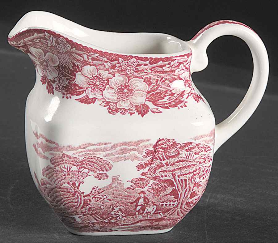 Woodland Pink (Unicorn Backstamp) Mini Creamer by Wedgwood-1