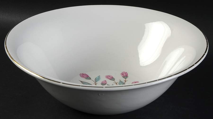Pink Hope (Gold  Trim) 8" Round Vegetable Bowl by Wedgwood-1