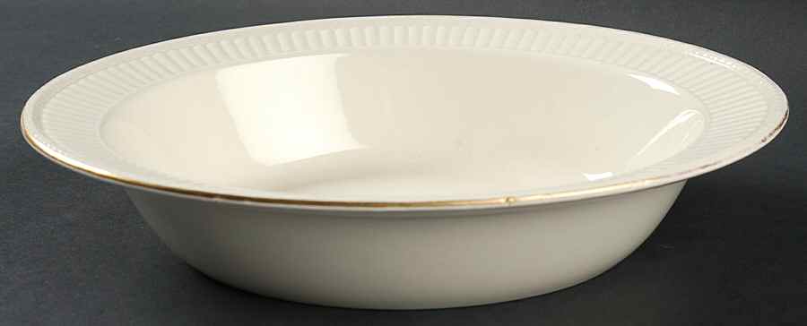 Edme (Gold Trim) 10" Oval Vegetable Bowl by Wedgwood-1