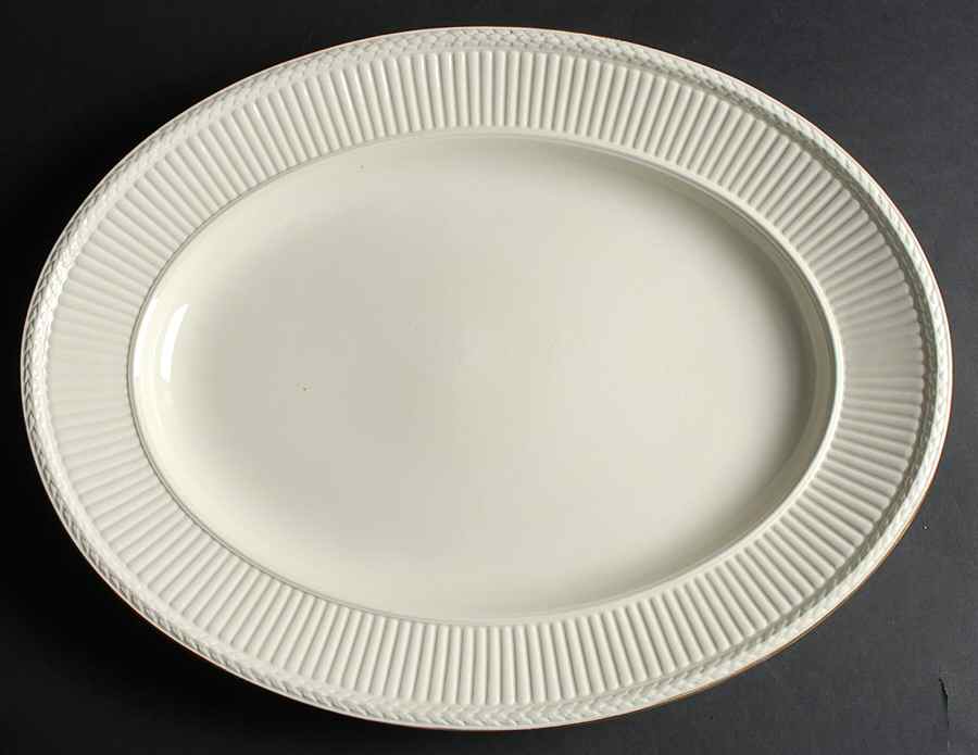 Edme (Gold Trim) 19" Oval Serving Platter by Wedgwood-1
