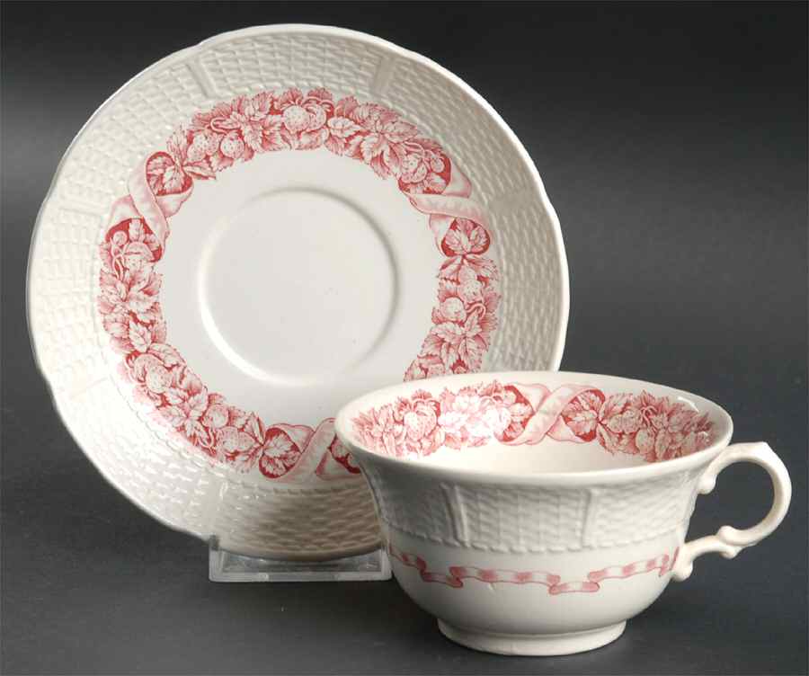 WW2 Flat Cup & Saucer Set by Wedgwood-1