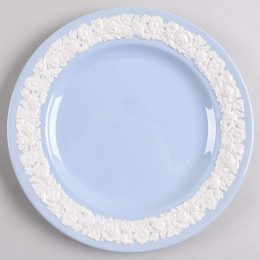 Rose (Cream Color on Lavender) Salad Plate by Wedgwood-1