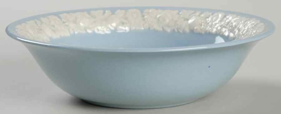 Rose (Cream Color on Lavender) Coupe Cereal Bowl by Wedgwood-1