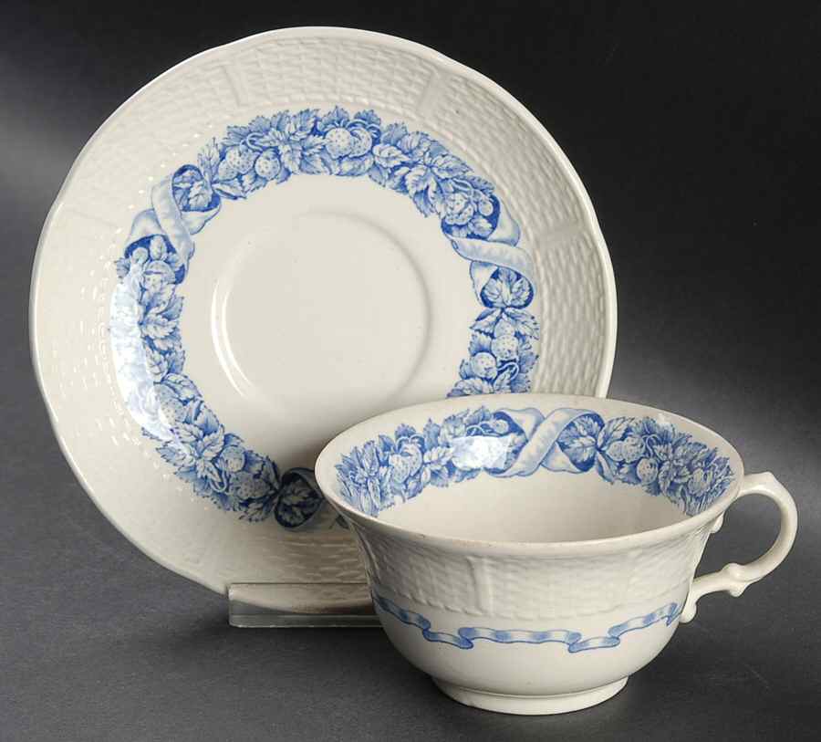 WW80 Footed Cup & Saucer Set by Wedgwood-1