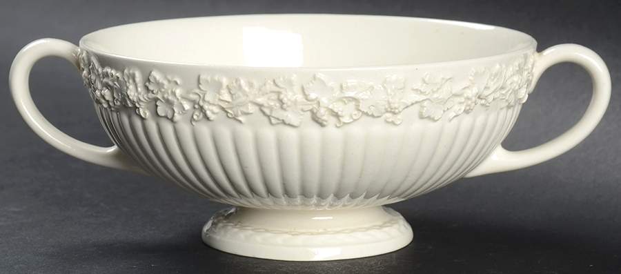 2804 (Edme, All Cream) Footed Cream Soup Bowl by Wedgwood-1
