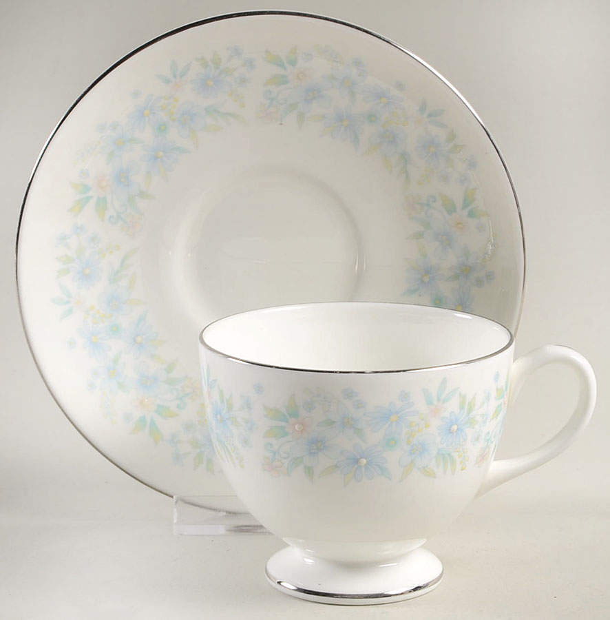 Wyndham Footed Cup & Saucer Set by Wedgwood-1