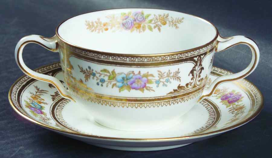 Havelock Flat Bouillon Cup & Saucer by Wedgwood-1