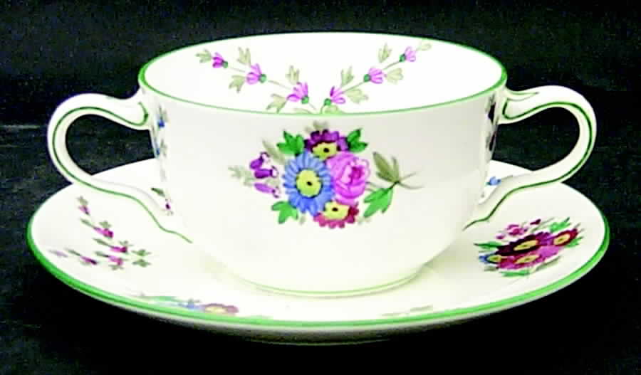 X6915 Flat Bouillon Cup & Saucer by Wedgwood-1