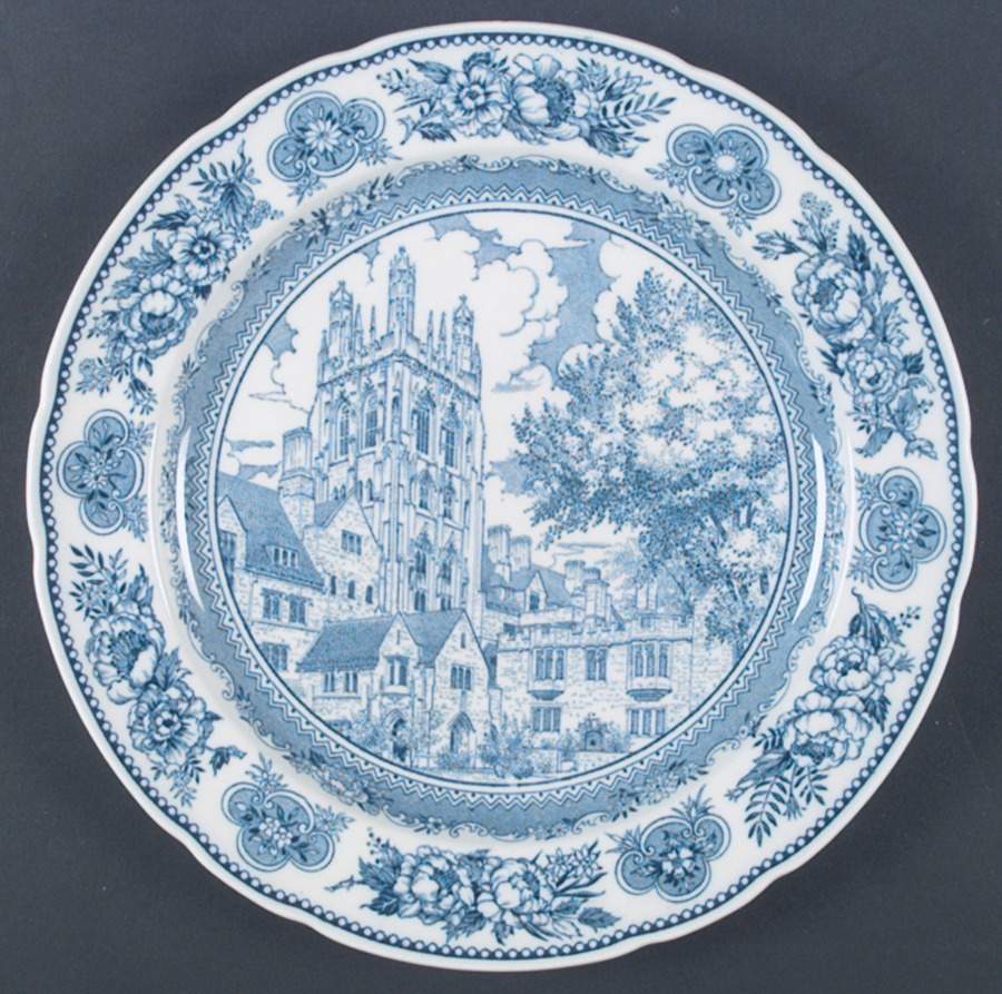 Yale University Blue (Not Embossed) Dinner Plate by Wedgwood-1