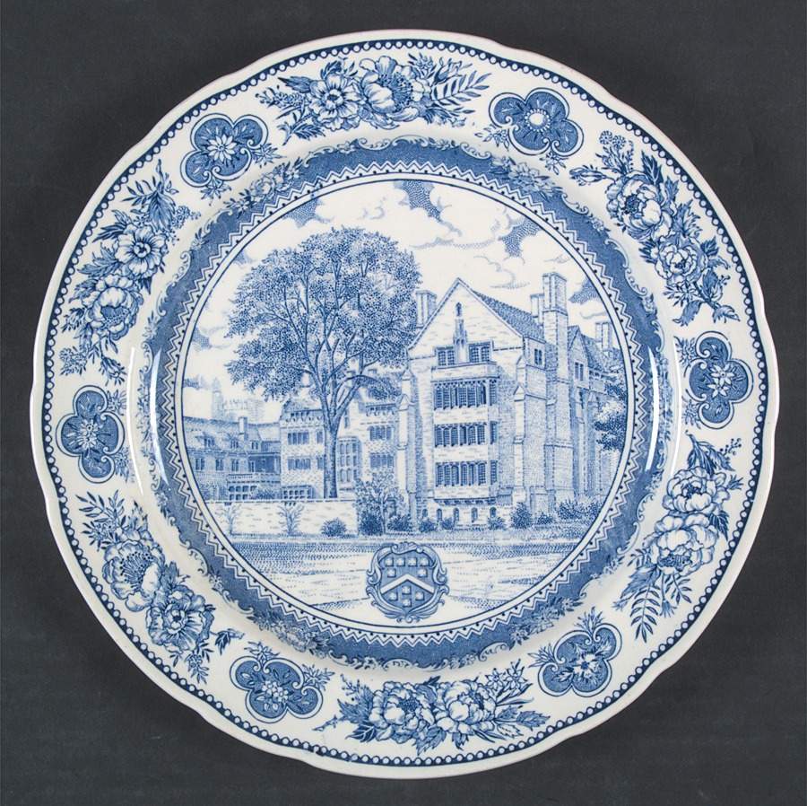 Yale University Blue (Not Embossed) Dinner Plate by Wedgwood-1