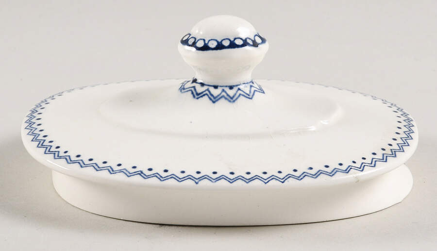 Yale University Blue (Not Embossed) Lid for Teapot by Wedgwood-1