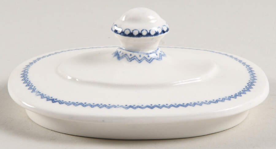 Yale University Blue (Not Embossed) Lid for Sugar Bowl by Wedgwood-1