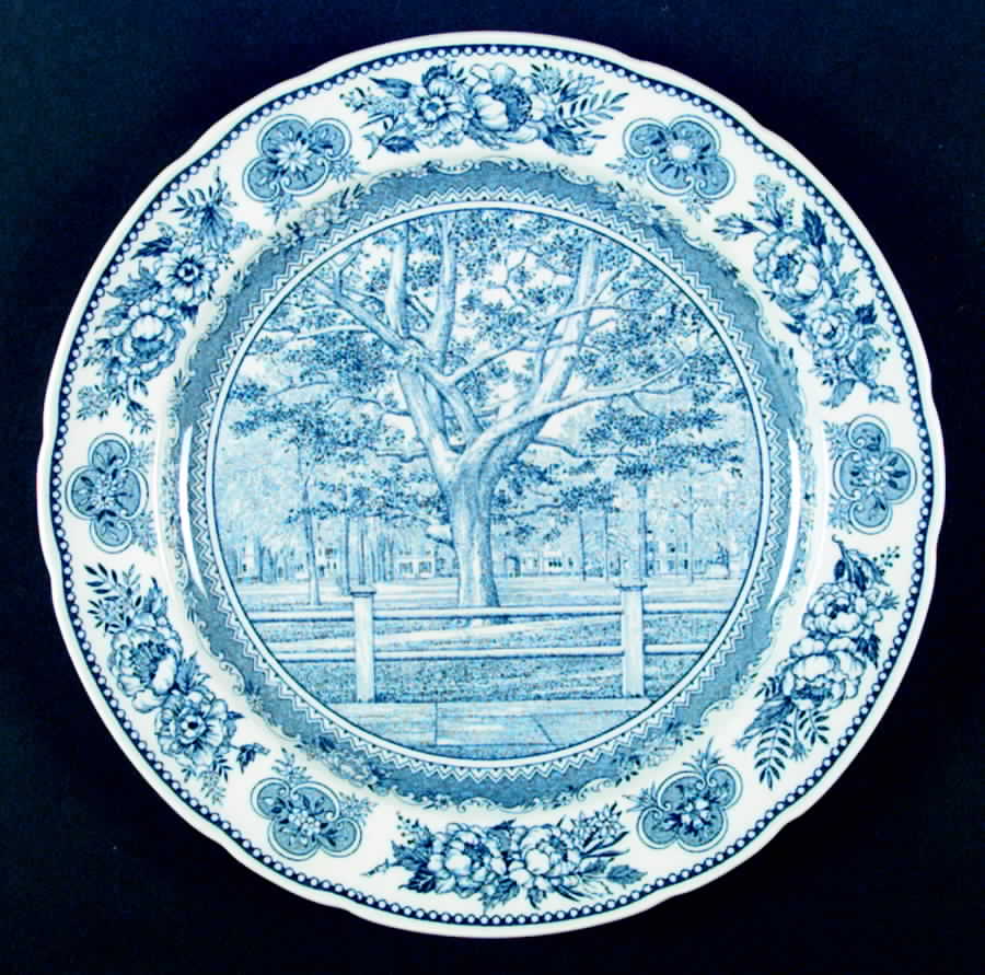 Yale University Blue (Not Embossed) Dinner Plate by Wedgwood-1