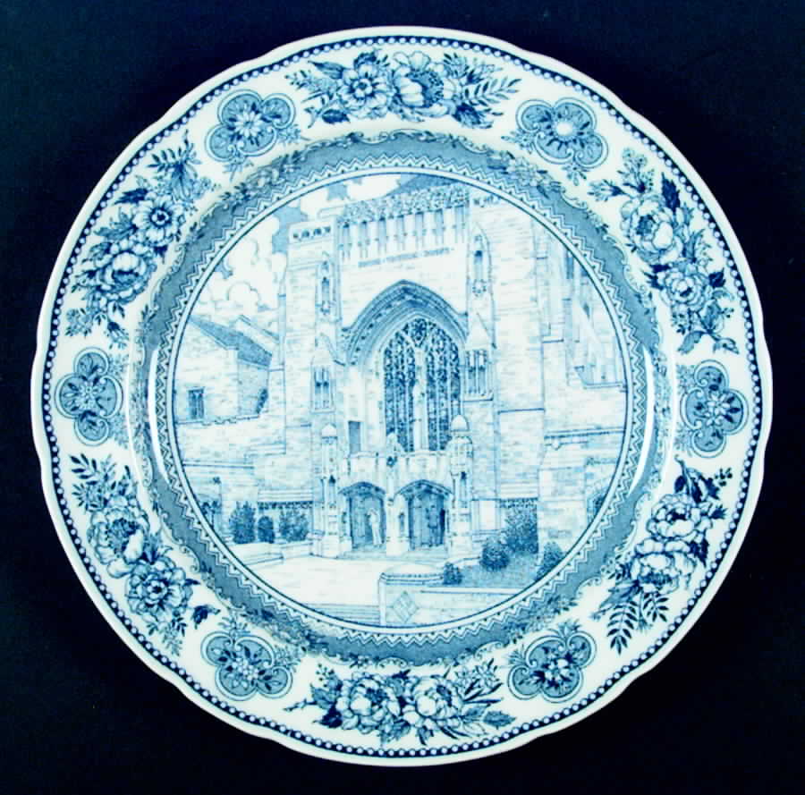 Yale University Blue (Not Embossed) Dinner Plate by Wedgwood-1