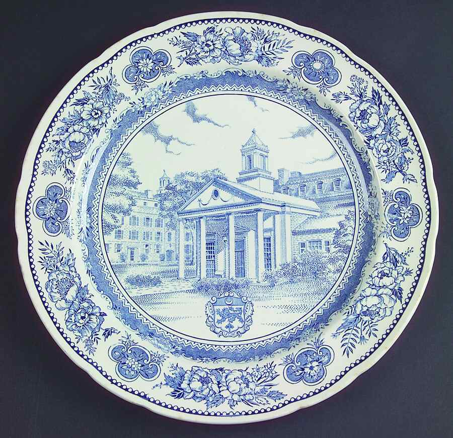 Yale University Blue (Not Embossed) Dinner Plate by Wedgwood-1