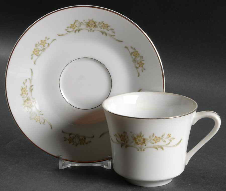 Aurora Flat Cup & Saucer Set by Wyndham-1