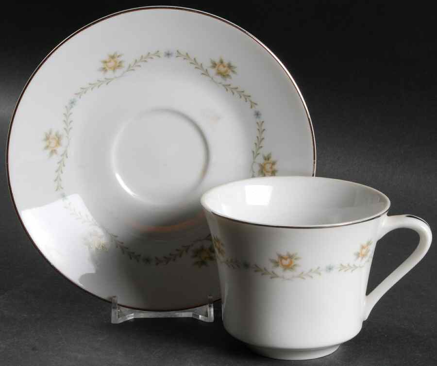 Buttercup Flat Cup & Saucer Set by Wyndham-1