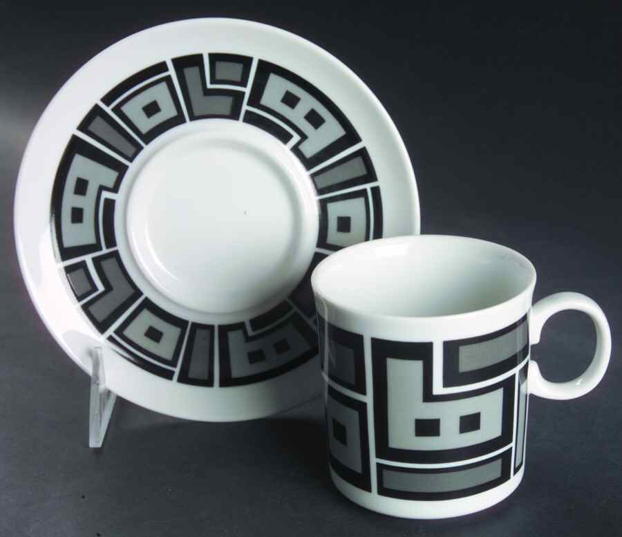 Equation Flat Cup & Saucer Set by Wyndham-1