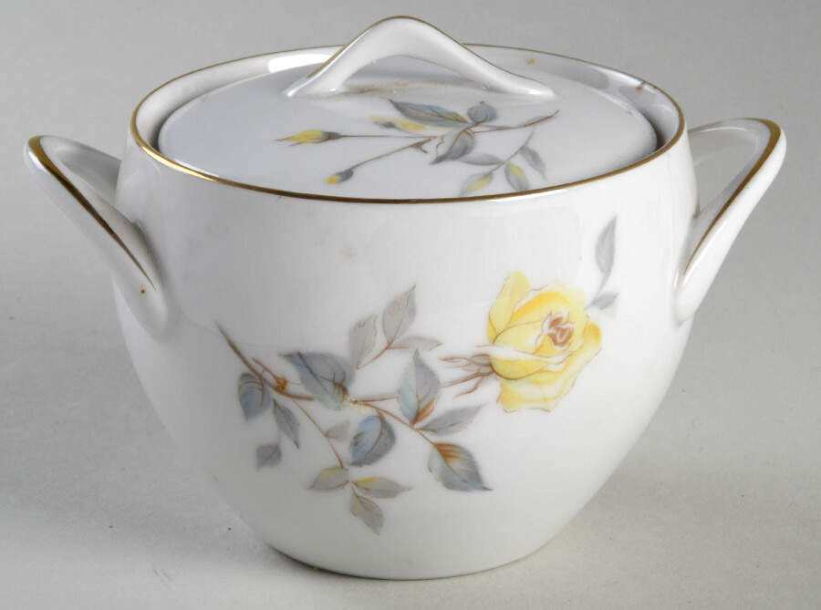 Gay Rose Sugar Bowl & Lid by Wyndham-1
