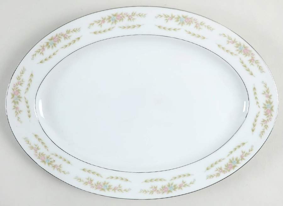 Janice 12" Oval Serving Platter by Wyndham-1