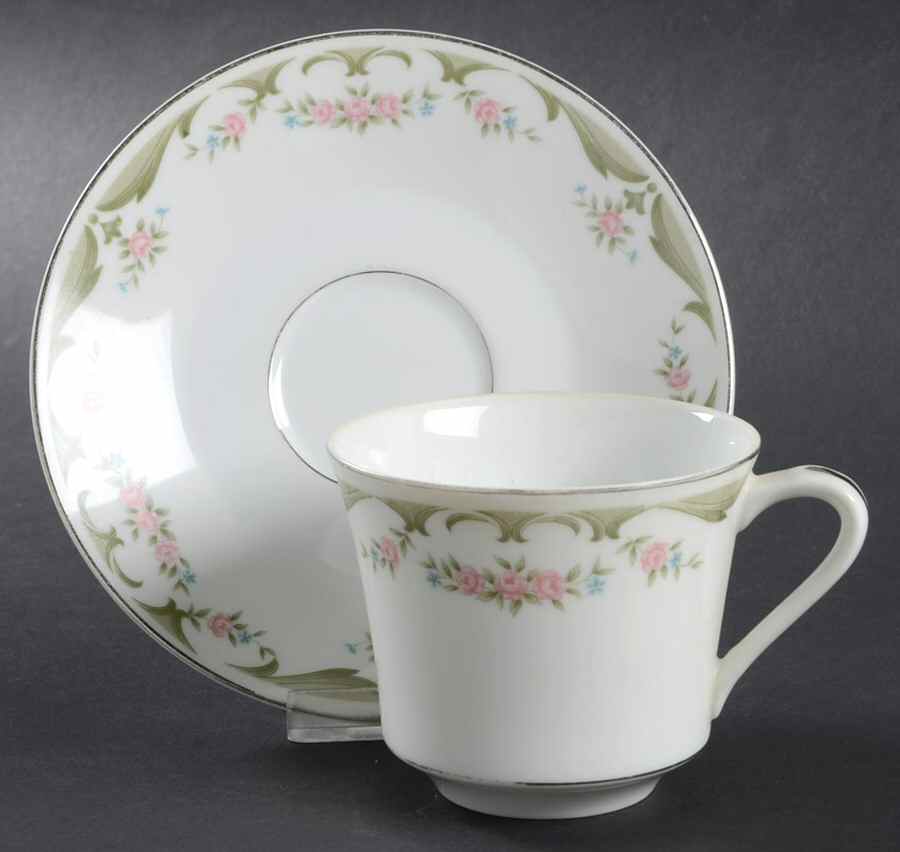 Lizbeth Flat Cup & Saucer Set by Wyndham-1