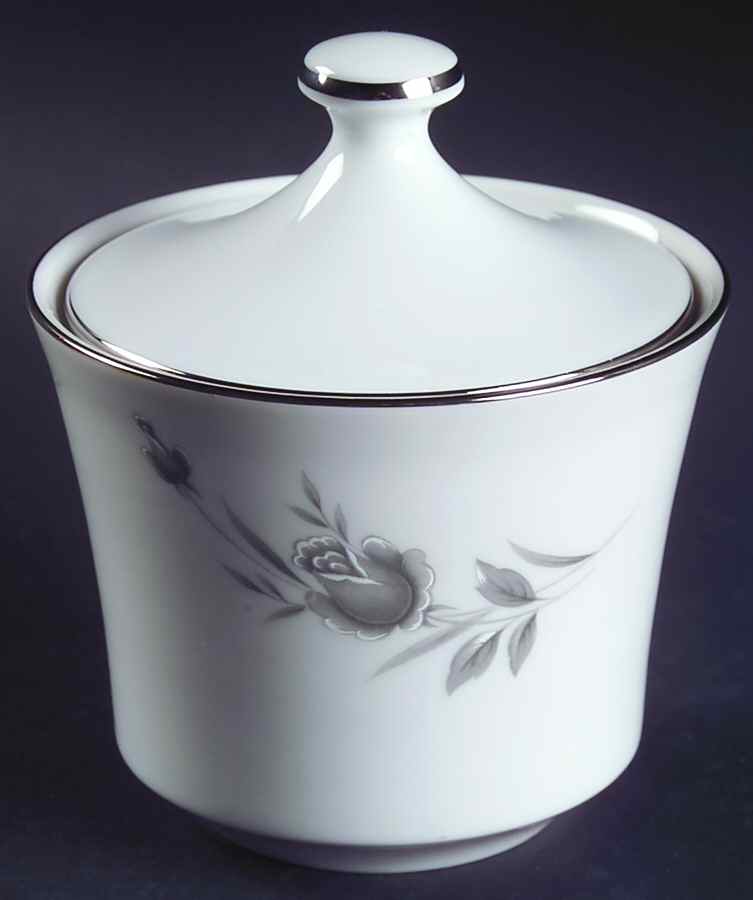 Maltese Rose Sugar Bowl & Lid by Wyndham-1