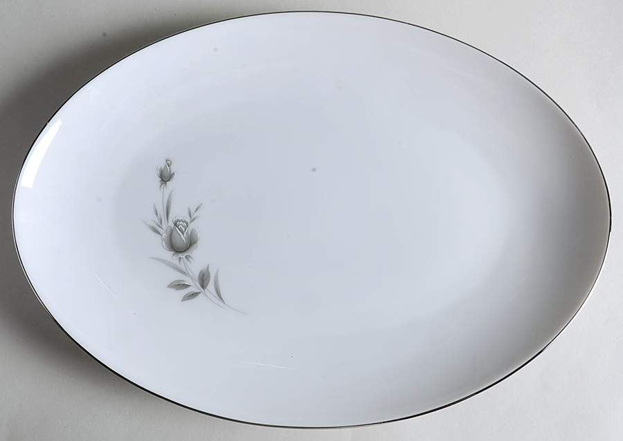 Maltese Rose 14" Oval Serving Platter by Wyndham-1