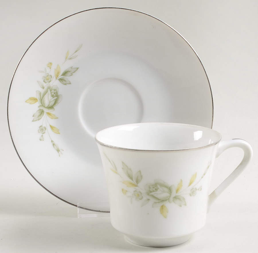 Melrose Flat Cup & Saucer Set by Wyndham-1