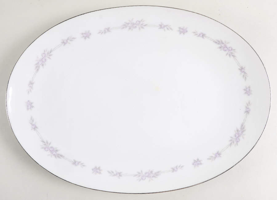 Nosegay 12" Oval Serving Platter by Wyndham-1