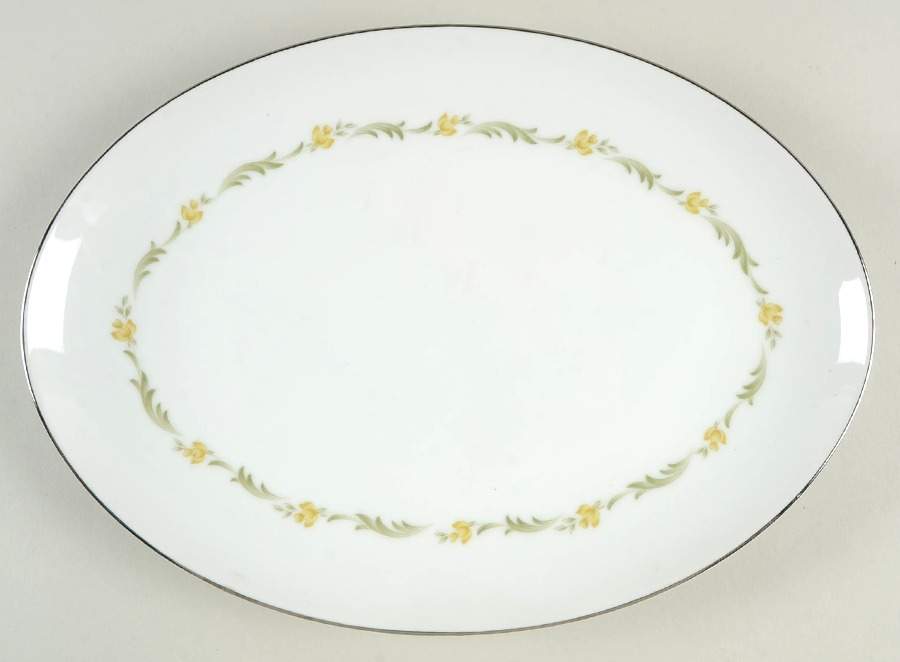 Rose Ballet 12" Oval Serving Platter by Wyndham-1