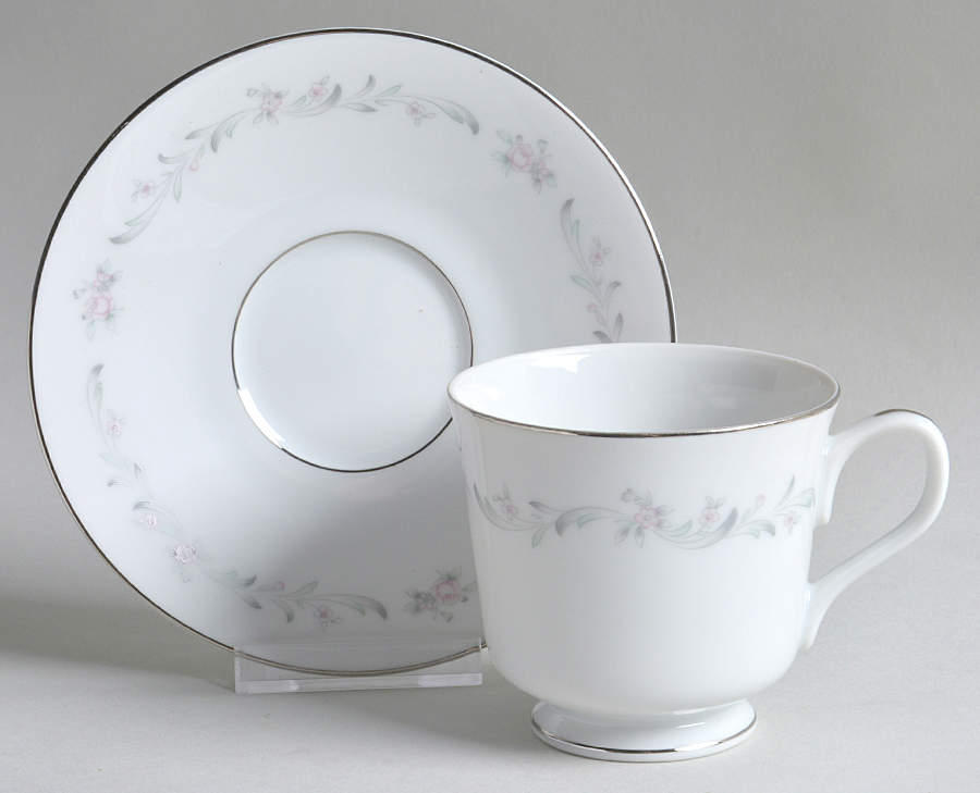 Tara Footed Cup & Saucer Set by Wyndham-1