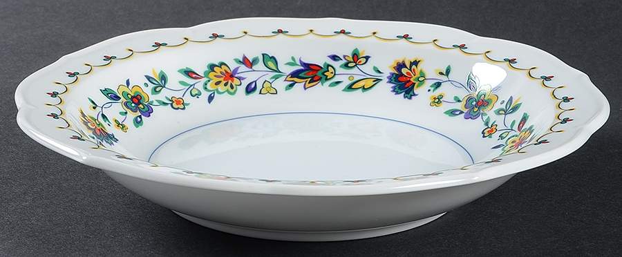 Wild Flowers Rim Soup Bowl by Wyndham-1