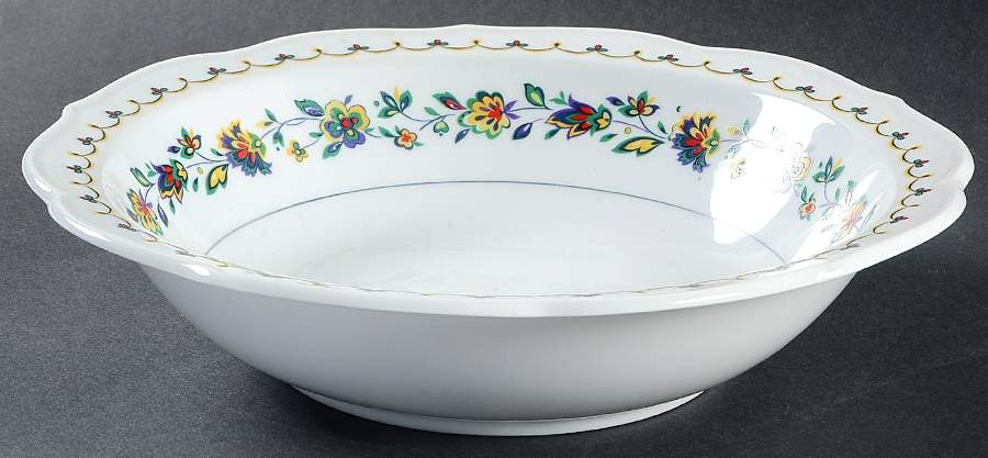 Wild Flowers 9" Round Vegetable Bowl by Wyndham-1