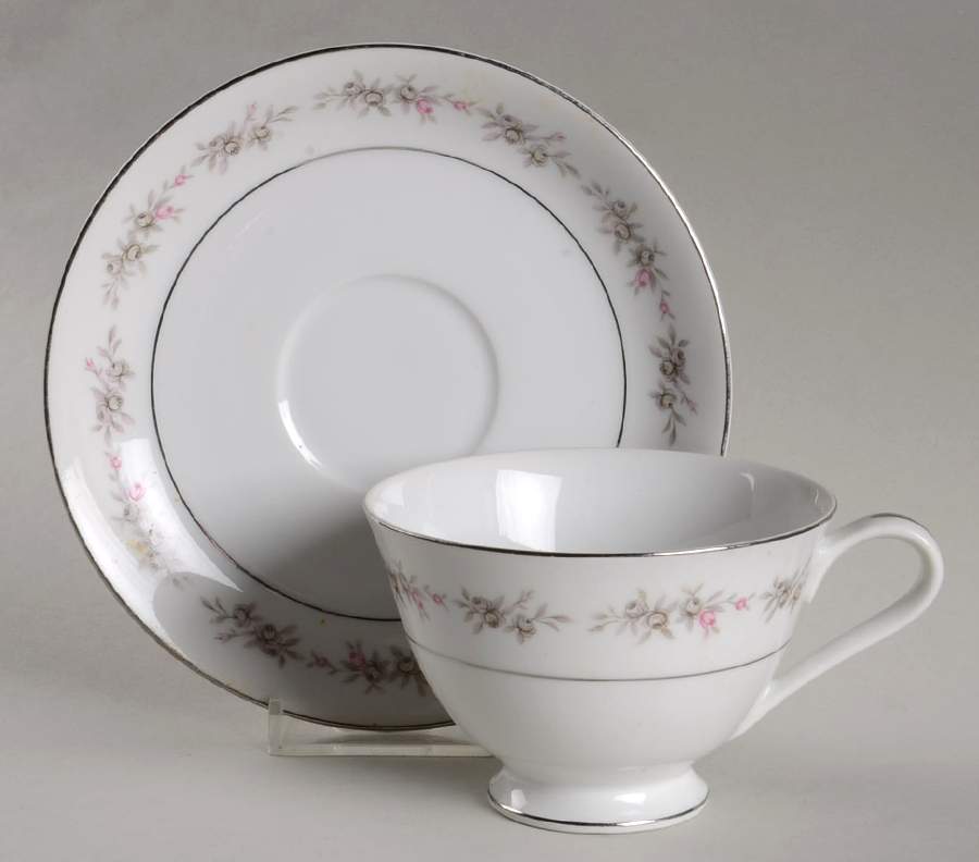Wilton Footed Cup & Saucer Set by Wyndham-1