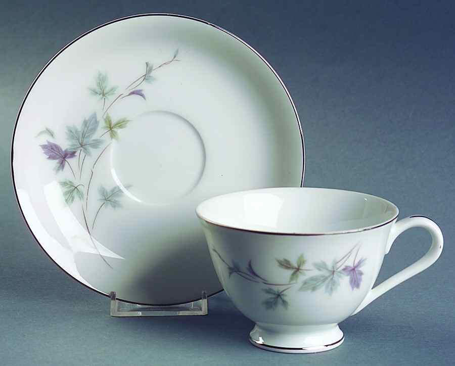 Woodland Footed Cup & Saucer Set by Wyndham-1