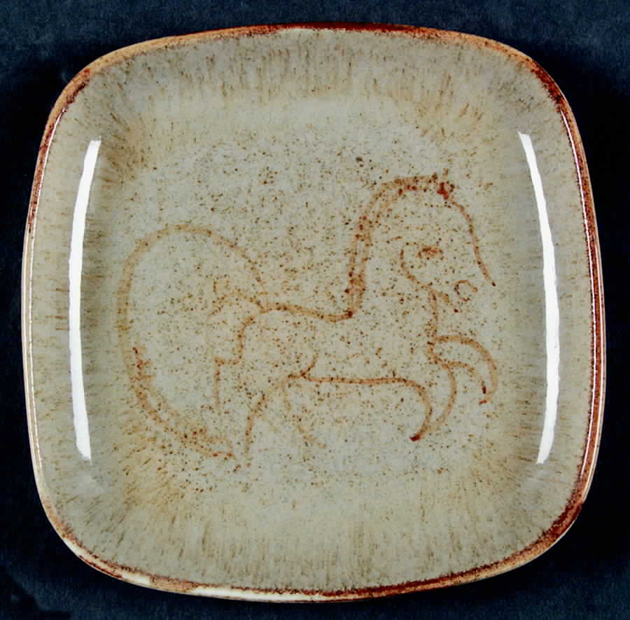 Primitive Pony Salad Plate by Winfield-1