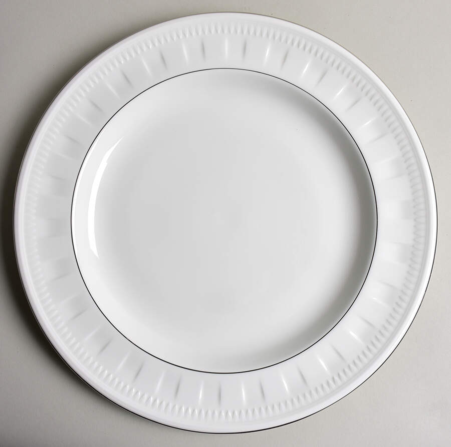 Colosseum Platinum 13" Chop Plate (Round Platter) by Wedgwood-1