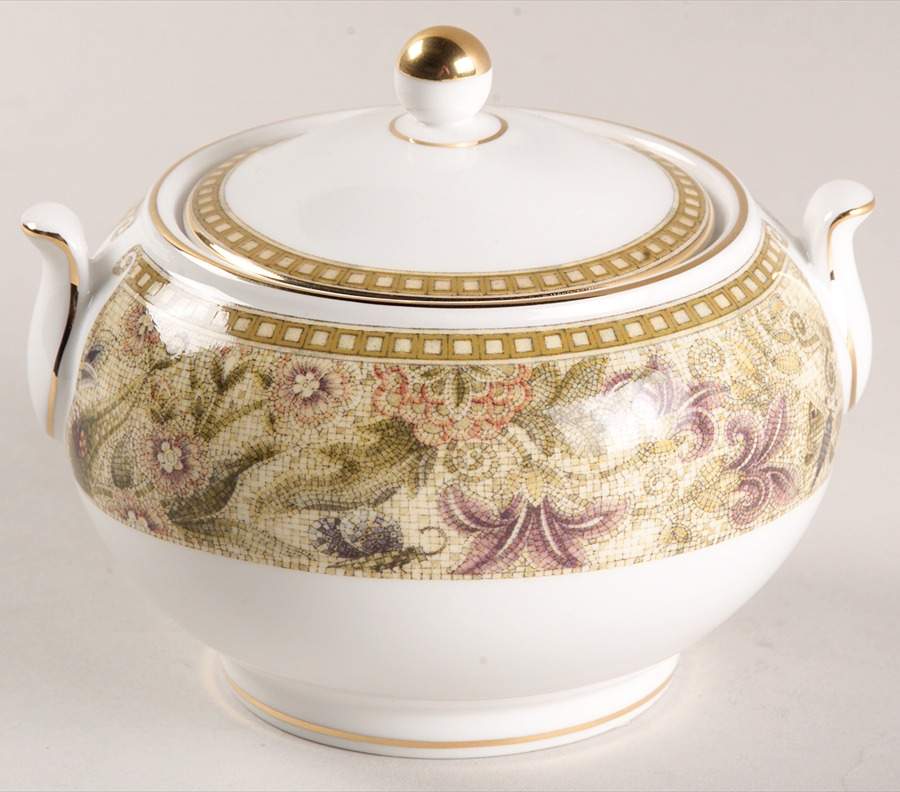 Floral Tapestry 146 Shape Sugar Bowl & Lid by Wedgwood-1