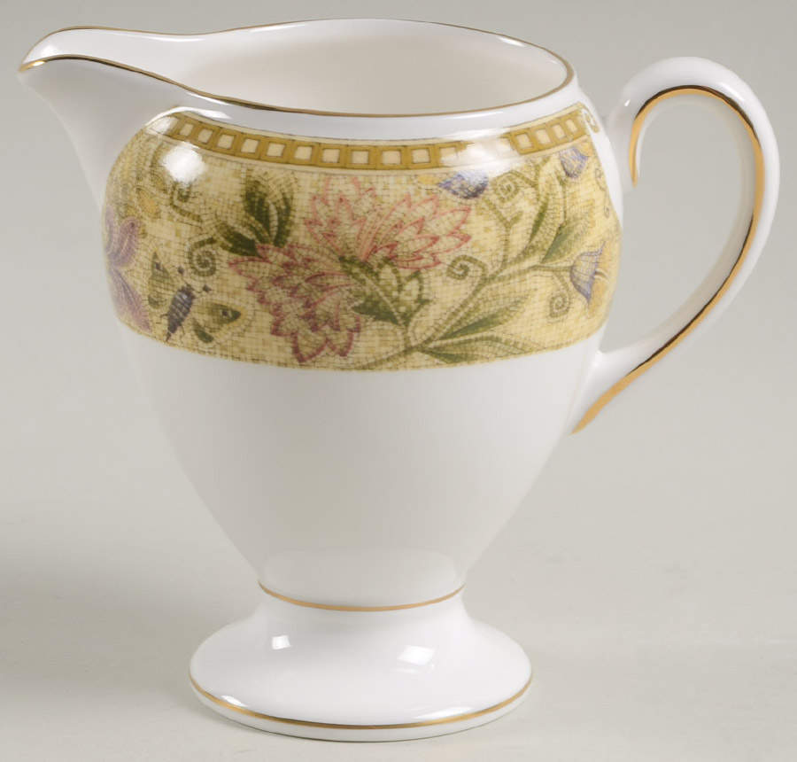 Floral Tapestry Globe Shape Creamer by Wedgwood-1