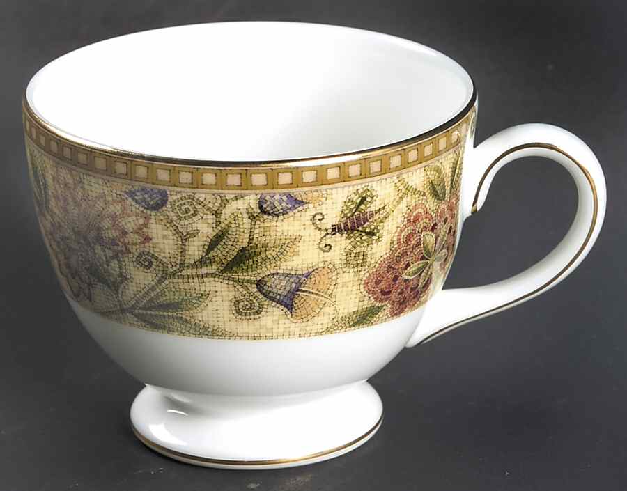 Floral Tapestry Leigh Shape Footed Cup by Wedgwood-1