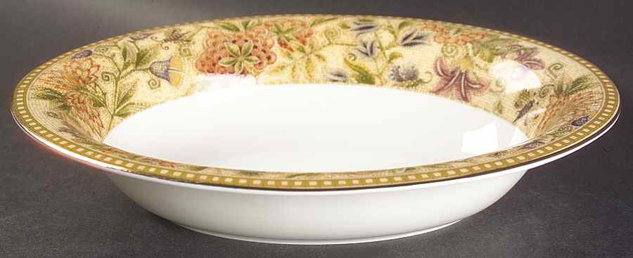Floral Tapestry 9" Oval Vegetable Bowl by Wedgwood-1