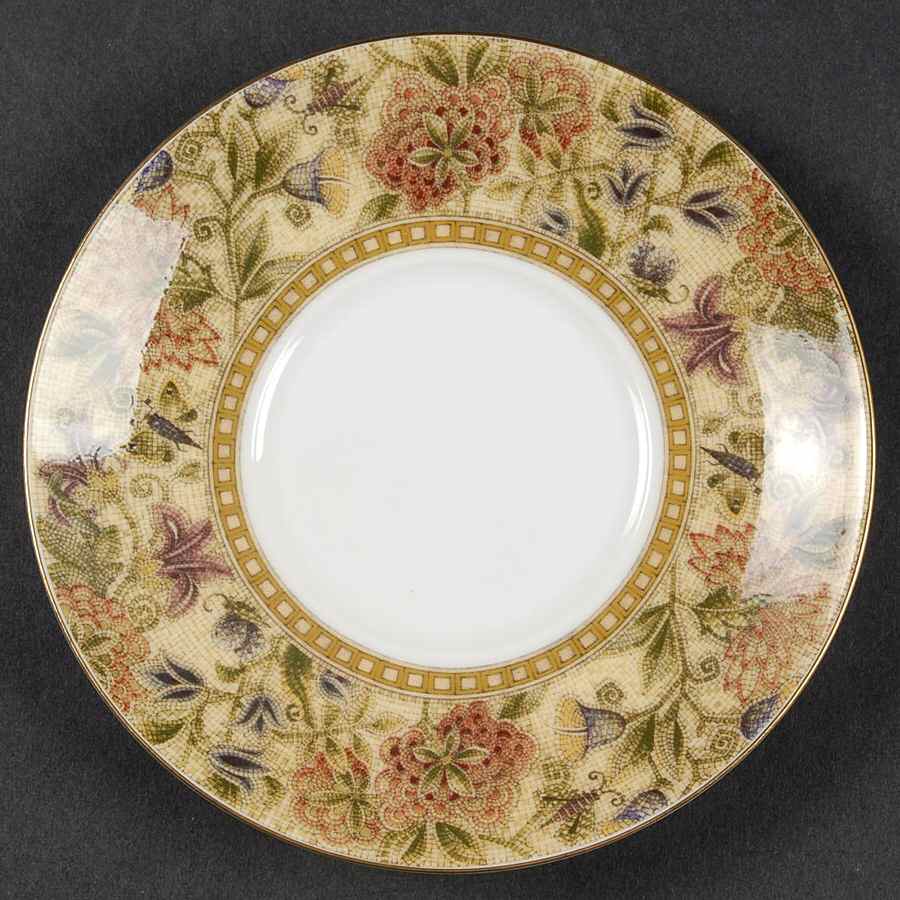 Floral Tapestry Saucer for Can Shape Demitasse Cup by Wedgwood-1